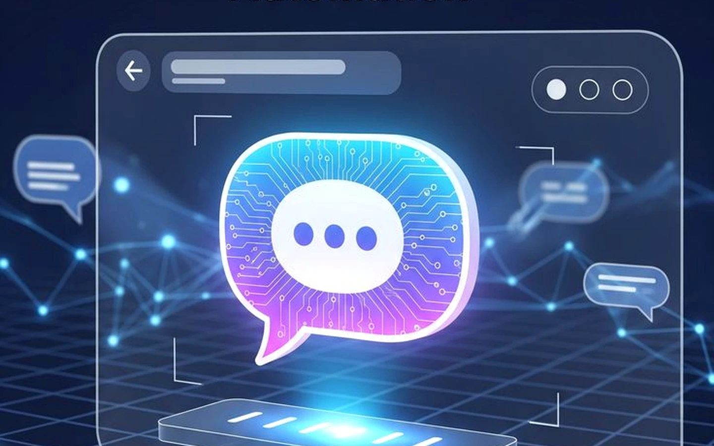 AI customer support chatbot interface