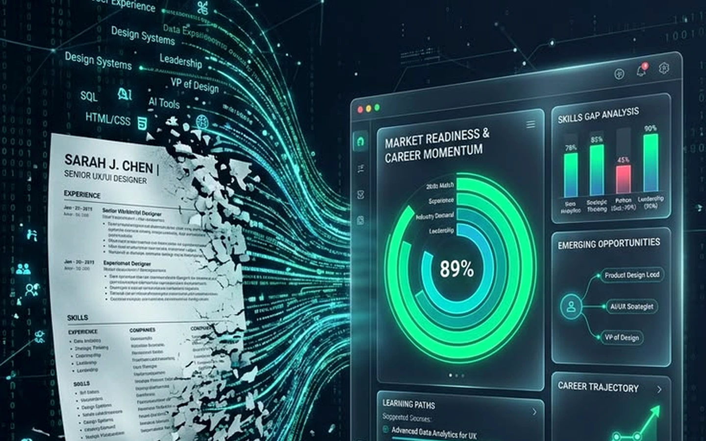 AI resume screening and career diagnostic dashboard